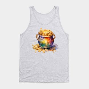 Pot o' Gold in watercolor Tank Top